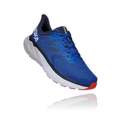 Hoka Arahi 5 Men's Road Running Shoes Blue | IL56480ZR