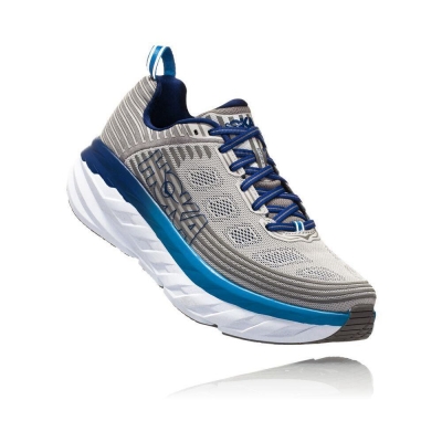 Hoka Bondi 6 Men's Walking Shoes Grey | IL09352GE