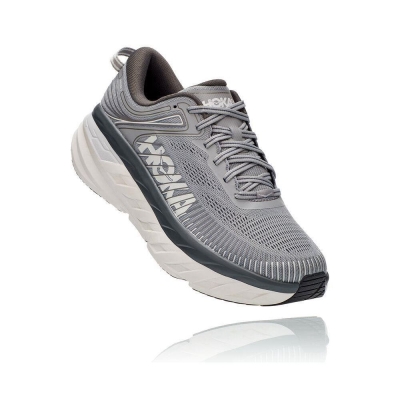 Hoka Bondi 7 Men's Running Shoes Grey | IL80172MD