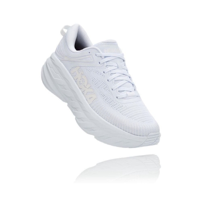 Hoka Bondi 7 Men's Walking Shoes White | IL19586ZN