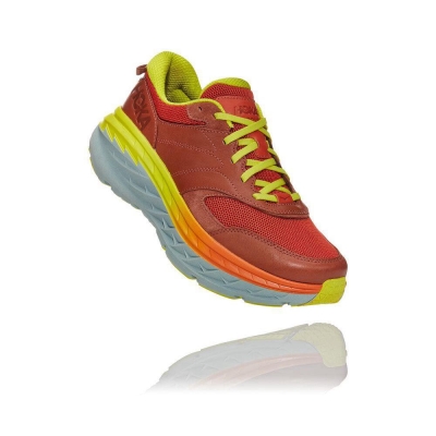 Hoka Bondi L Men's Sneakers Red | IL58104ZC