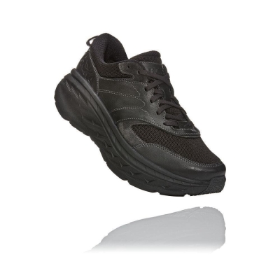 Hoka Bondi L Women's Walking Shoes Black | IL95641IV