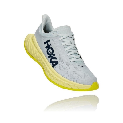 Hoka Carbon X 2 Men's Road Running Shoes White / Yellow | IL42701OZ