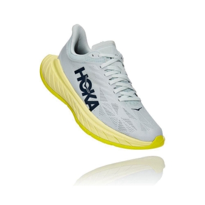 Hoka Carbon X 2 Women's Lifestyle Shoes White / Yellow | IL96730NX