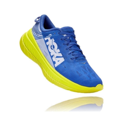 Hoka Carbon X Men's Road Running Shoes Blue | IL14528VY