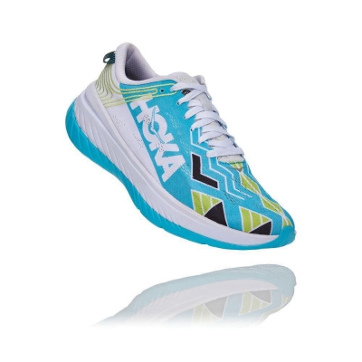 Hoka Carbon X Men's Road Running Shoes Blue / White | IL63578XD