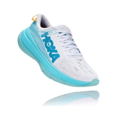 Hoka Carbon X Women's Sneakers White / Blue | IL90625FX