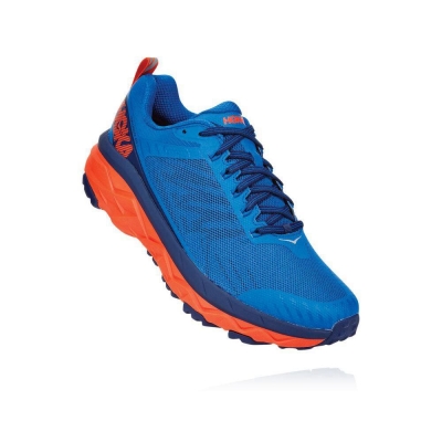 Hoka Challenger ATR 5 Men's Running Shoes Blue / Red | IL45813ZK