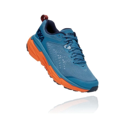 Hoka Challenger ATR 6 Men's Trail Running Shoes Blue / Orange | IL57094MD