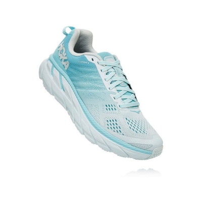 Hoka Clifton 6 Women's Walking Shoes Blue | IL27906XN