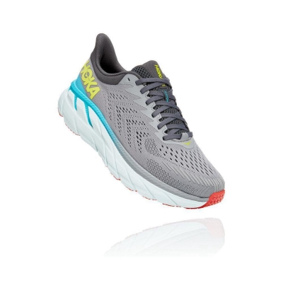 Hoka Clifton 7 Men's Road Running Shoes Grey | IL37419XE