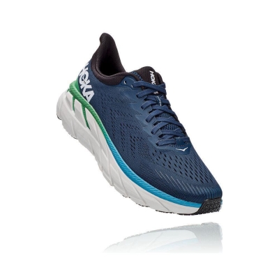 Hoka Clifton 7 Men's Road Running Shoes Navy | IL37690LJ