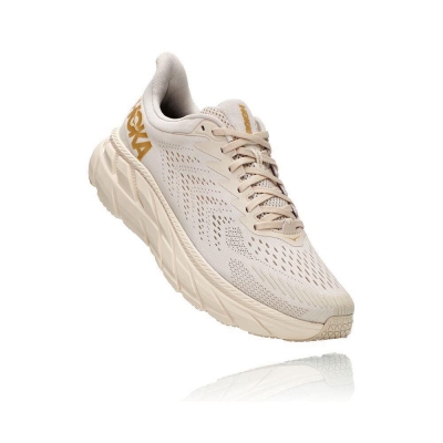 Hoka Clifton 7 Men's Walking Shoes Beige | IL56297IR