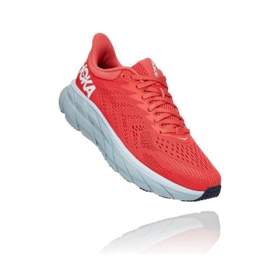 Hoka Clifton 7 Women's Road Running Shoes Red | IL14789ER