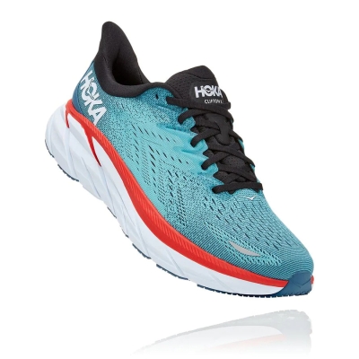 Hoka Clifton 8 Men's Road Running Shoes Blue | IL10865UP