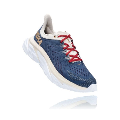 Hoka Clifton Edge Men's Road Running Shoes Navy / White | IL17235ZI