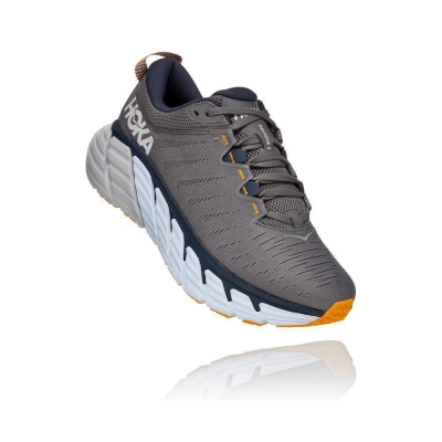 Hoka Gaviota 3 Men's Road Running Shoes Grey | IL53049SA