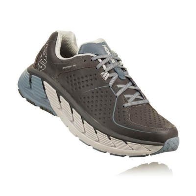 Hoka Gaviota Leather Men's Sneakers Grey | IL52409LF