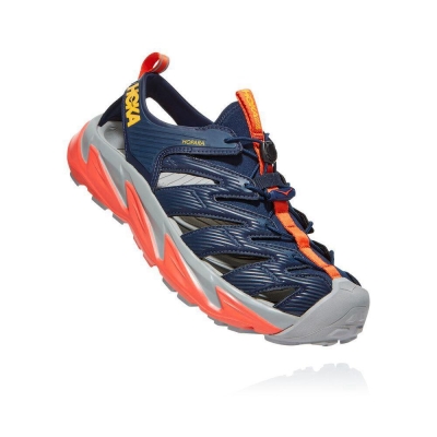 Hoka Hopara Men's Recovery Sandals Navy / Red | IL29561PL