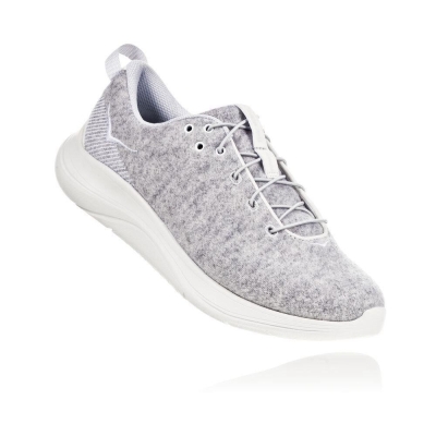 Hoka Hupana Flow Wool Women's Sneakers Grey | IL90857VO