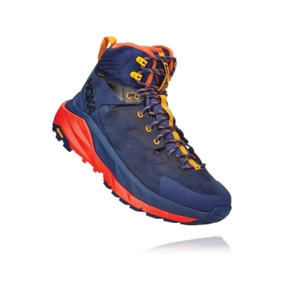 Hoka Kaha GTX Men's Hiking Boots Blue | IL17503PN