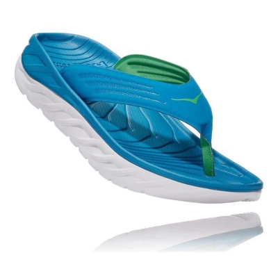 Hoka ORA Men's Recovery Flip Flops Blue | IL49312EC