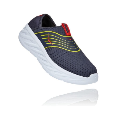 Hoka ORA Men's Sneakers Navy / Yellow | IL06237JP