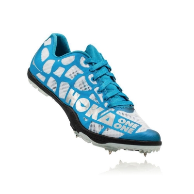 Hoka Rocket LD Men's Spikes Shoes Blue / Black / White | IL01839ZQ