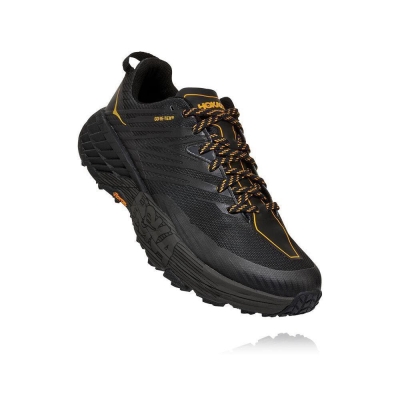 Hoka Speedgoat 4 GTX Men's Trail Running Shoes Black | IL37028JP