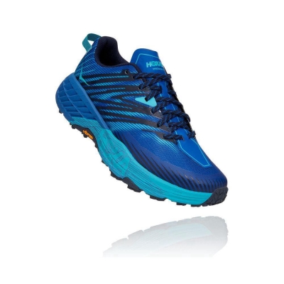 Hoka Speedgoat 4 Men's Hiking Shoes Blue | IL29851SL