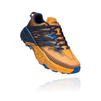 Hoka Speedgoat 4 Men's Hiking Shoes Yellow / Black | IL38495YD