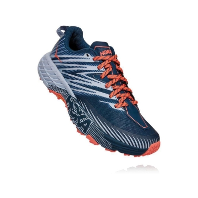 Hoka Speedgoat 4 Women's Running Shoes Blue / White | IL34925CI