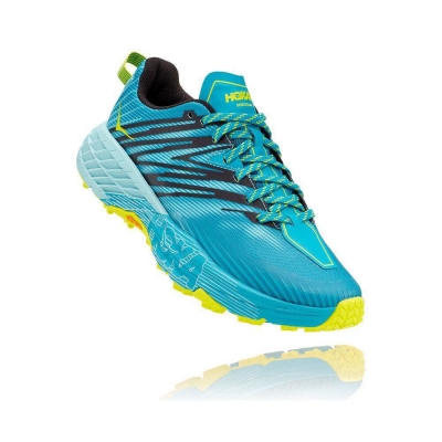 Hoka Speedgoat 4 Women's Running Shoes Blue | IL80134VU