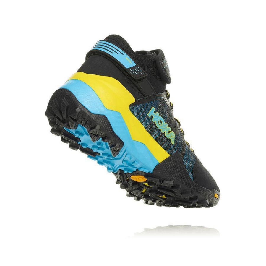 Hoka Arkali Men's Trail Running Shoes Black / Blue | IL30265YD