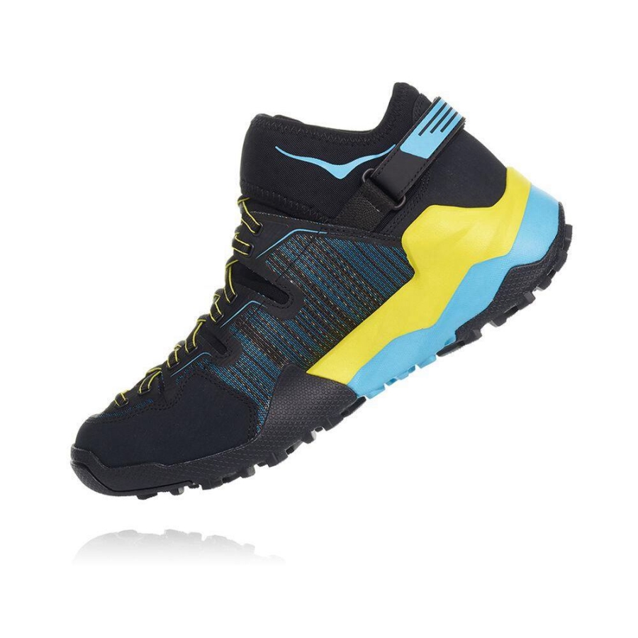 Hoka Arkali Men's Trail Running Shoes Black / Blue | IL30265YD