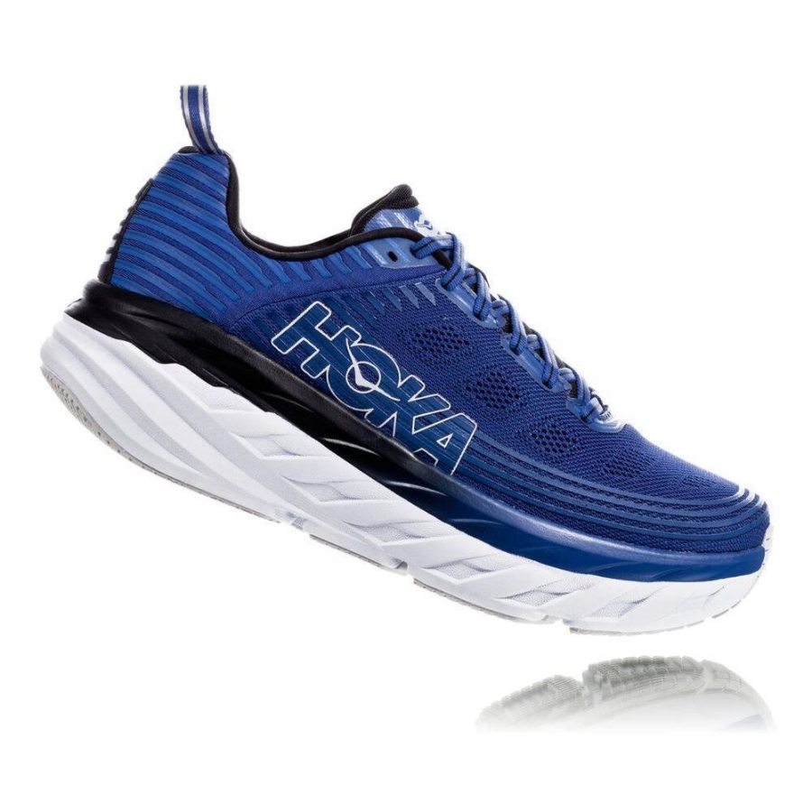 Hoka Bondi 6 Men's Walking Shoes Blue | IL03156UV