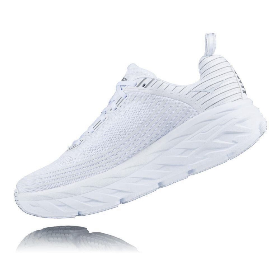 Hoka Bondi 6 Men's Walking Shoes White | IL92783FN