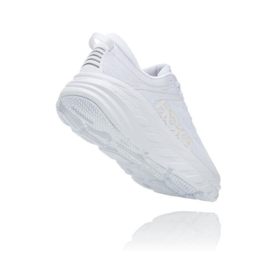 Hoka Bondi 7 Men's Road Running Shoes White | IL36728TZ