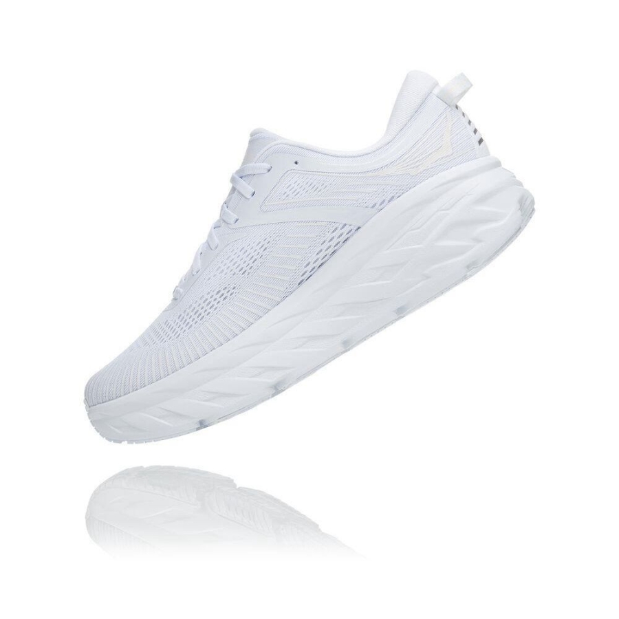 Hoka Bondi 7 Men's Road Running Shoes White | IL36728TZ