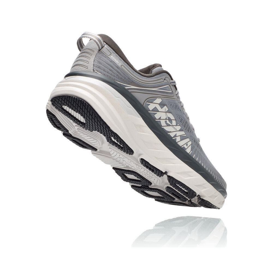 Hoka Bondi 7 Men's Running Shoes Grey | IL80172MD