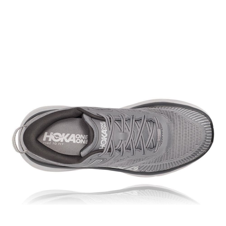 Hoka Bondi 7 Men's Running Shoes Grey | IL80172MD