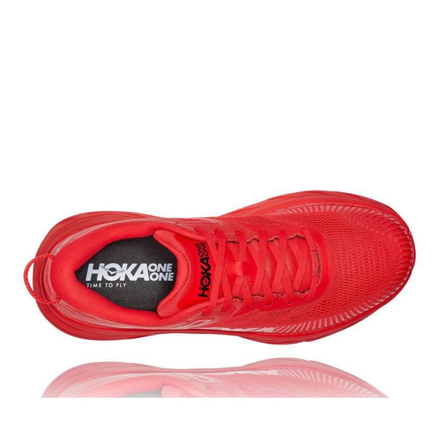 Hoka Bondi 7 Men's Running Shoes Red | IL60784OR