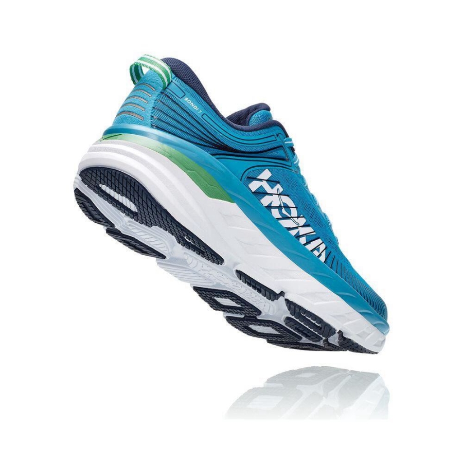 Hoka Bondi 7 Men's Sneakers Blue | IL70325TV