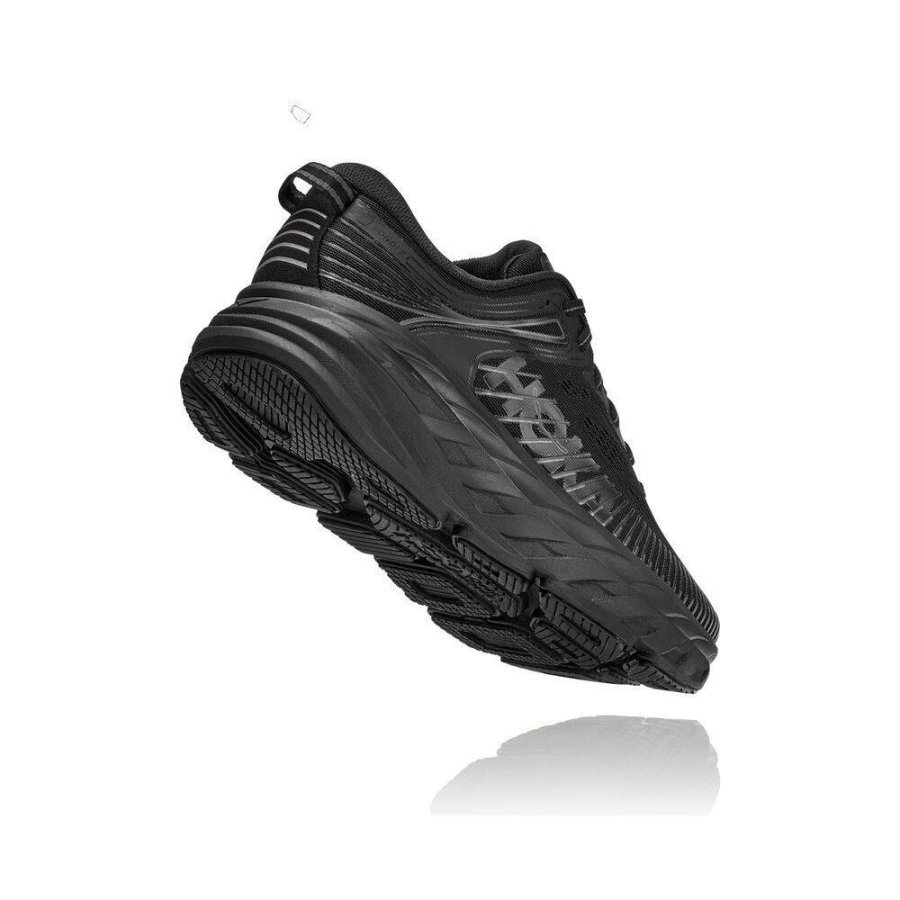 Hoka Bondi 7 Women's Road Running Shoes Black | IL40891YU