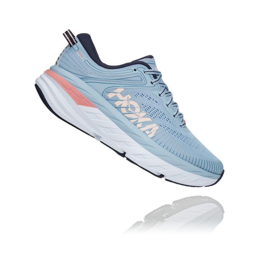 Hoka Bondi 7 Women's Running Shoes Blue | IL70469LE