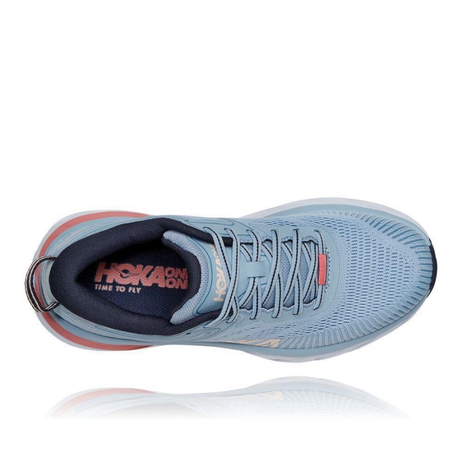 Hoka Bondi 7 Women's Running Shoes Blue | IL70469LE