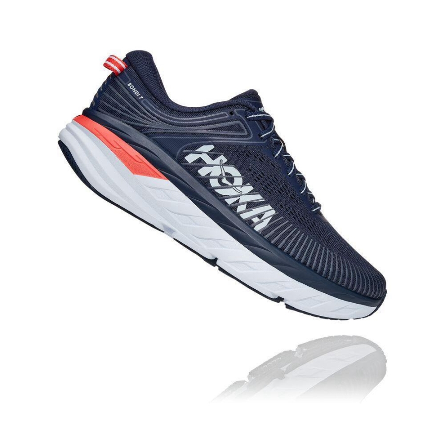 Hoka Bondi 7 Women's Running Shoes Navy | IL15768TM