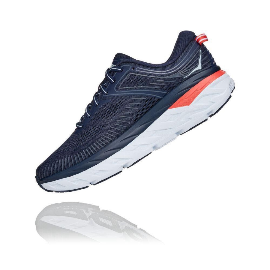 Hoka Bondi 7 Women's Running Shoes Navy | IL15768TM