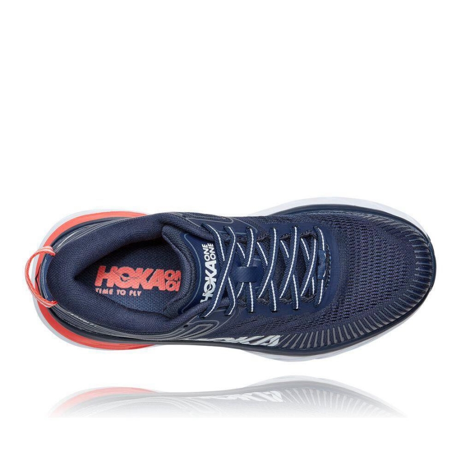 Hoka Bondi 7 Women's Running Shoes Navy | IL15768TM