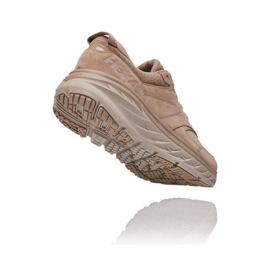 Hoka Bondi L Men's Lifestyle Shoes Brown | IL71398MW